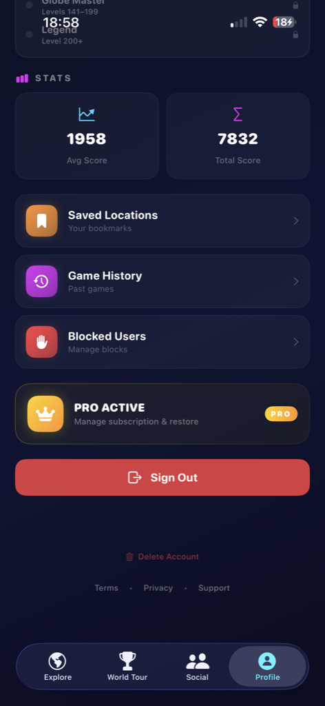 Stats & Pro
