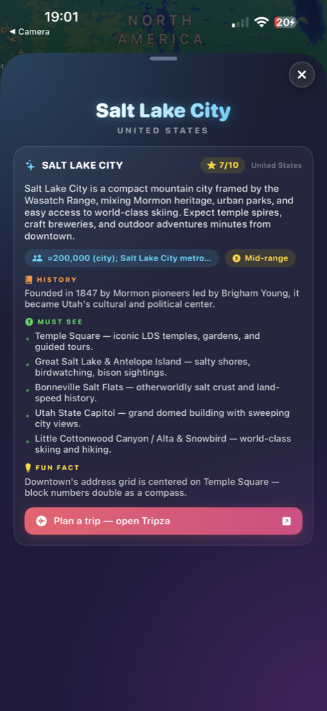 GuessMap City Info